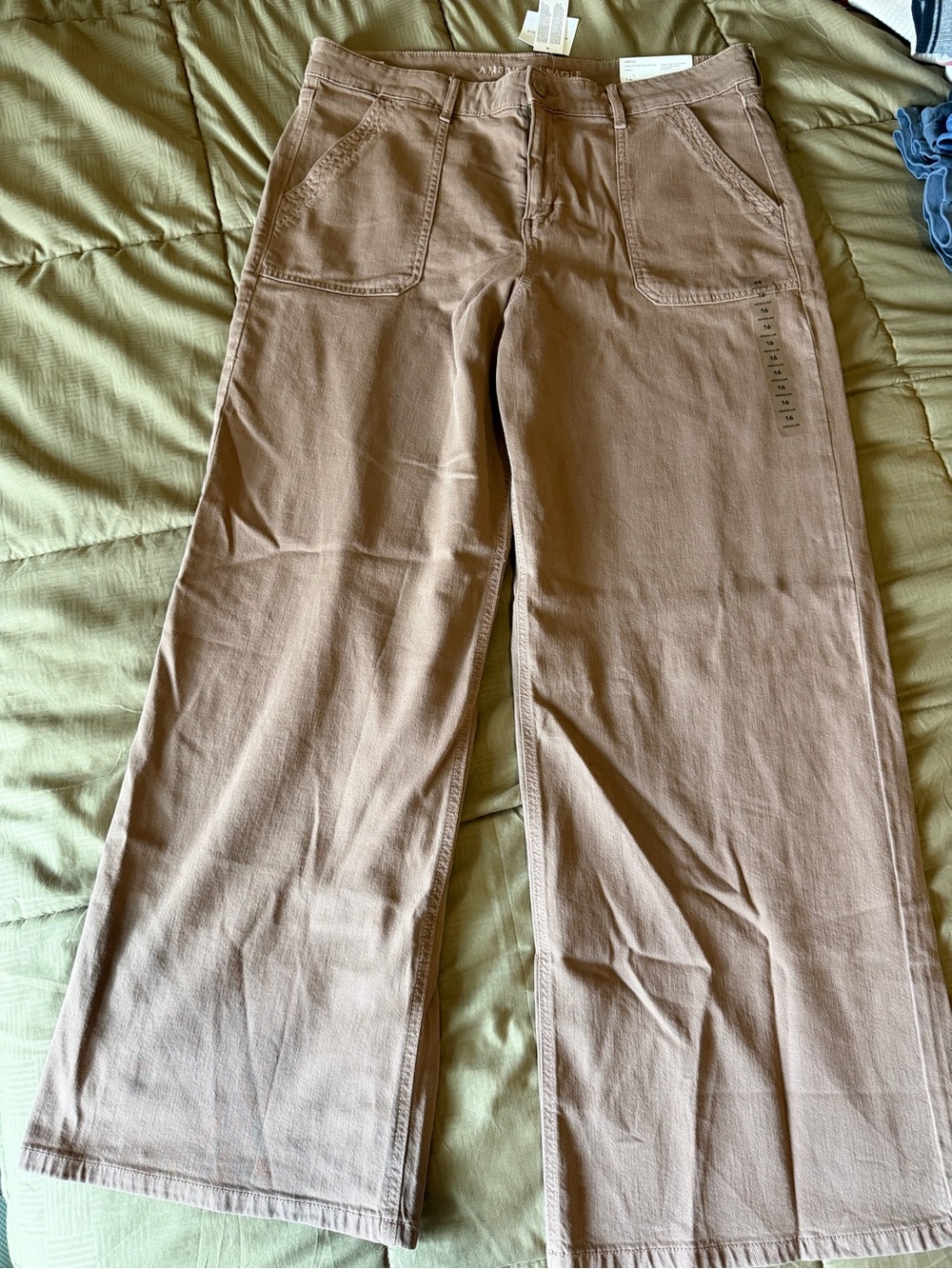 AMERICAN EAGLE: High-Rise Baggy Wide Leg-Stretch